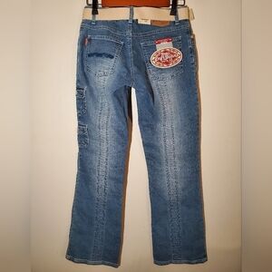 Vintage fnf flared cargo jeans size 7